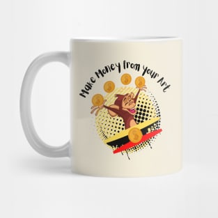 Happy Monkey - Make money from your art Mug